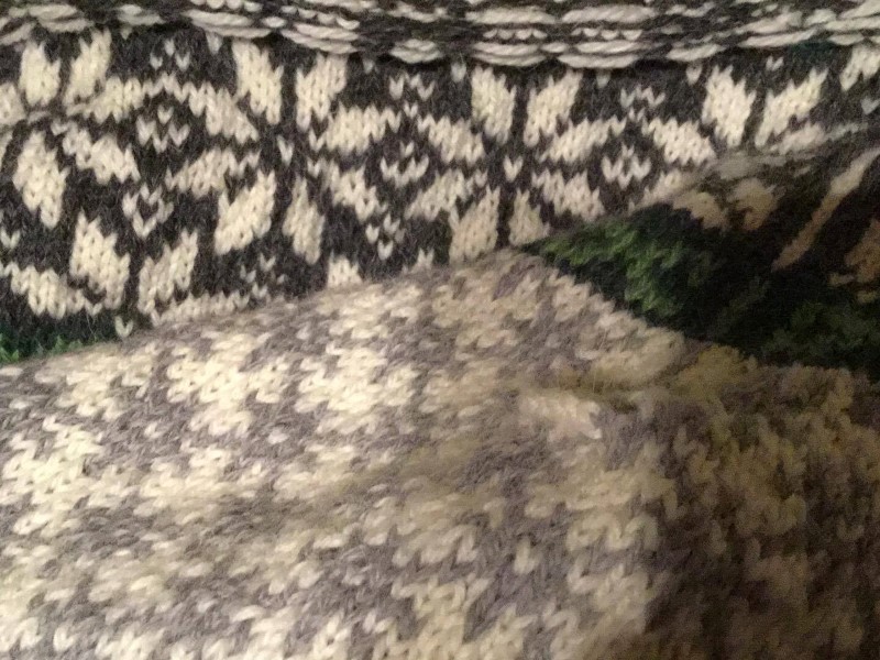 strikket sweater af vinteruld